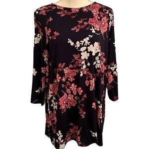 J. Jill | Wearever Collection Floral Tunic Sz M